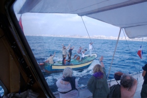 Arriving in Gaza - 1st Boat